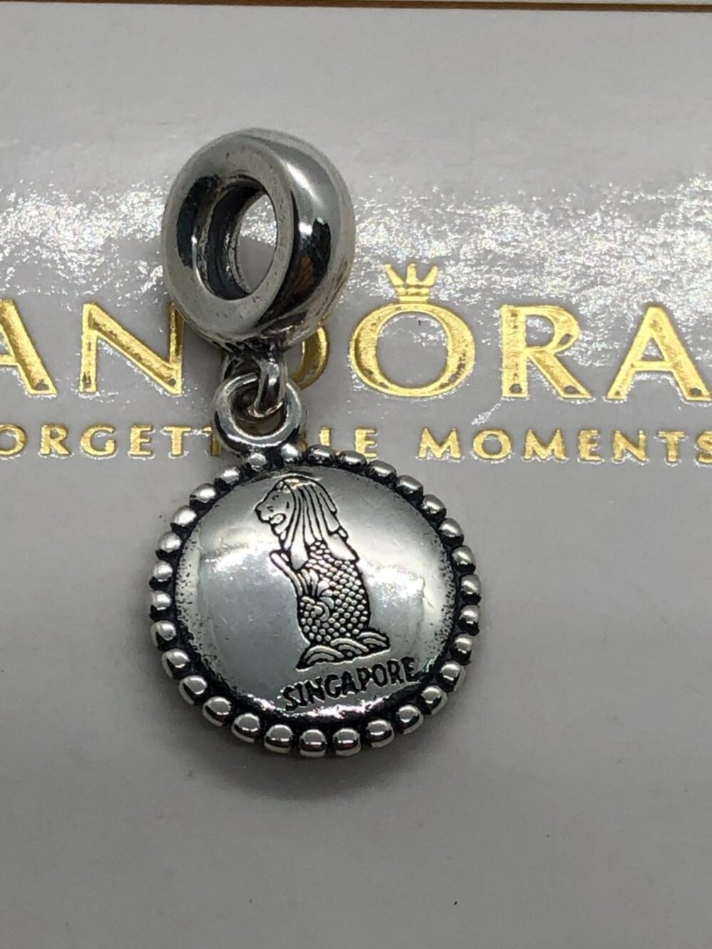 ✨🔥Pandora Singapore Dangle Charm Merlion Charm